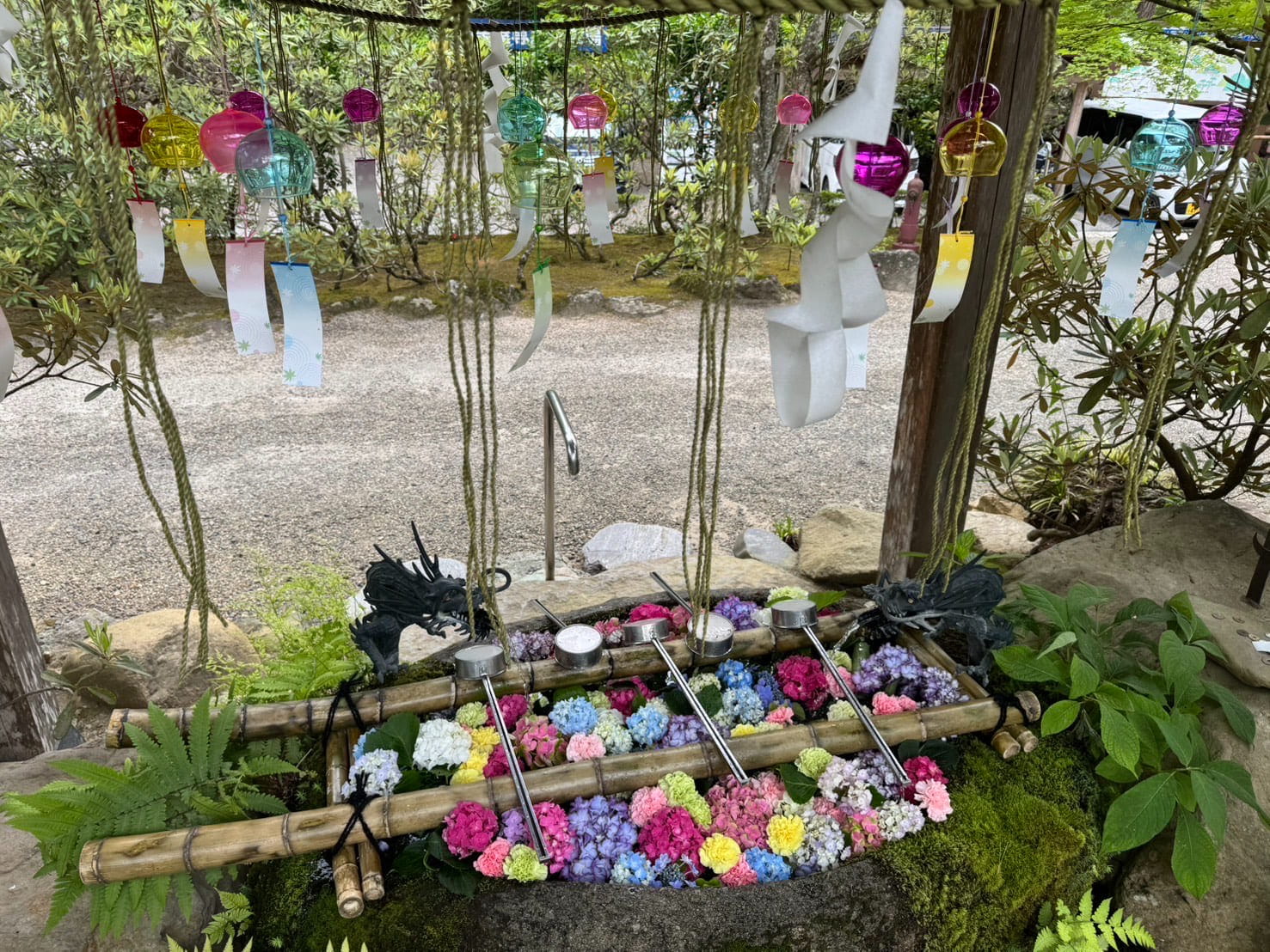 紫陽花手水