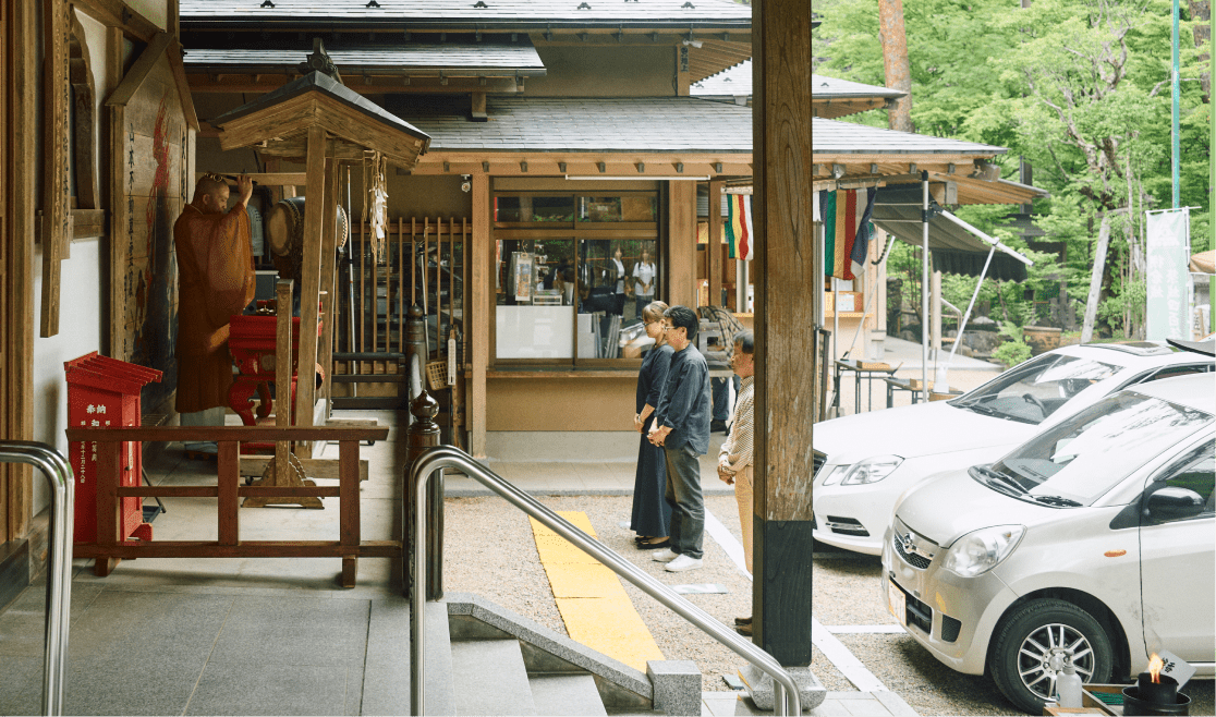 交通安全祈祷の様子